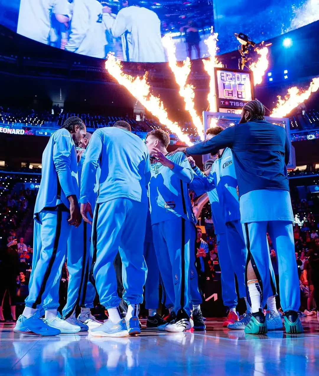 洛杉矶快船发布备战花絮，关键时刻手感冰凉，中超任务艰巨，纪律约束更严格